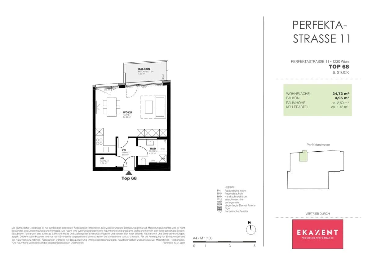 1-Zimmer-Wohnung mieten in Wien – 34,73 m², € 729 – Bild 12 von 12