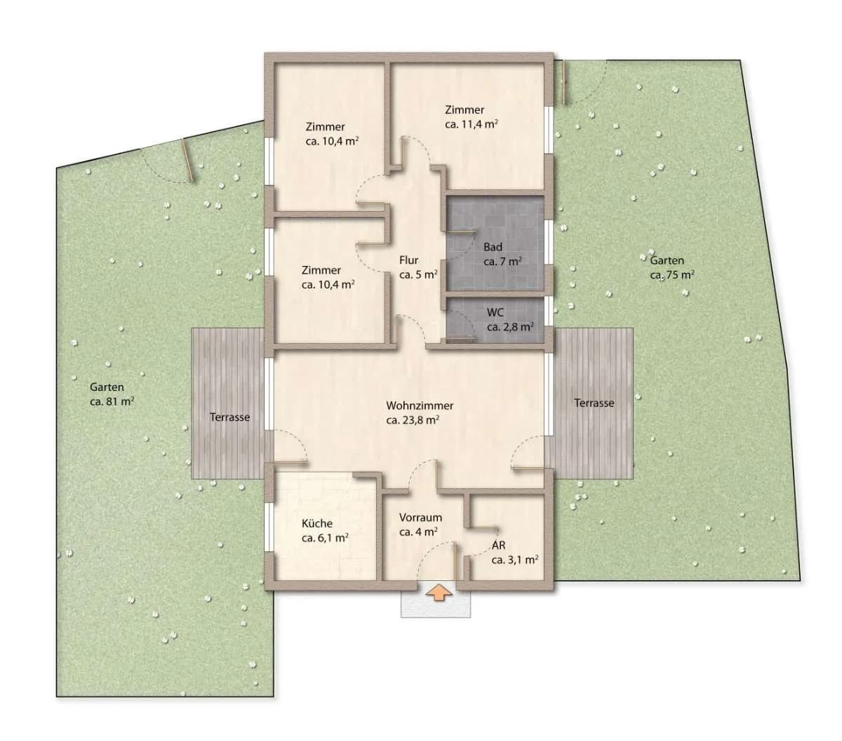 4-Zimmer-Wohnung kaufen in Baden – 84 m², € 485.000 – Bild 4 von 26