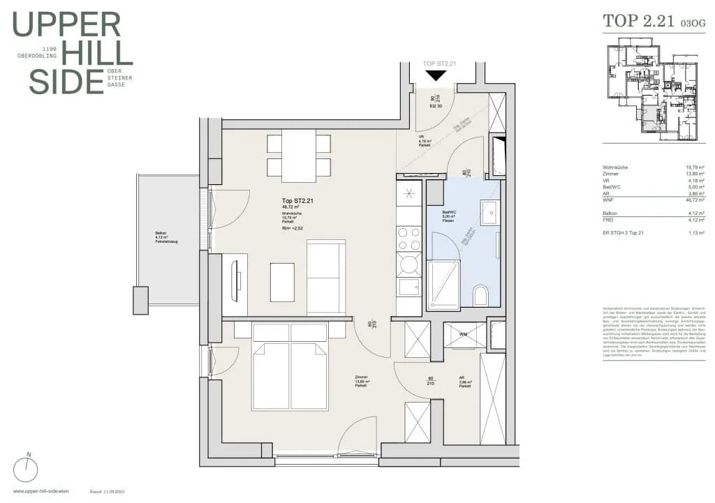 2-Zimmer-Wohnung kaufen in Wien – 46,72 m², € 465.000 – Bild 12 von 12