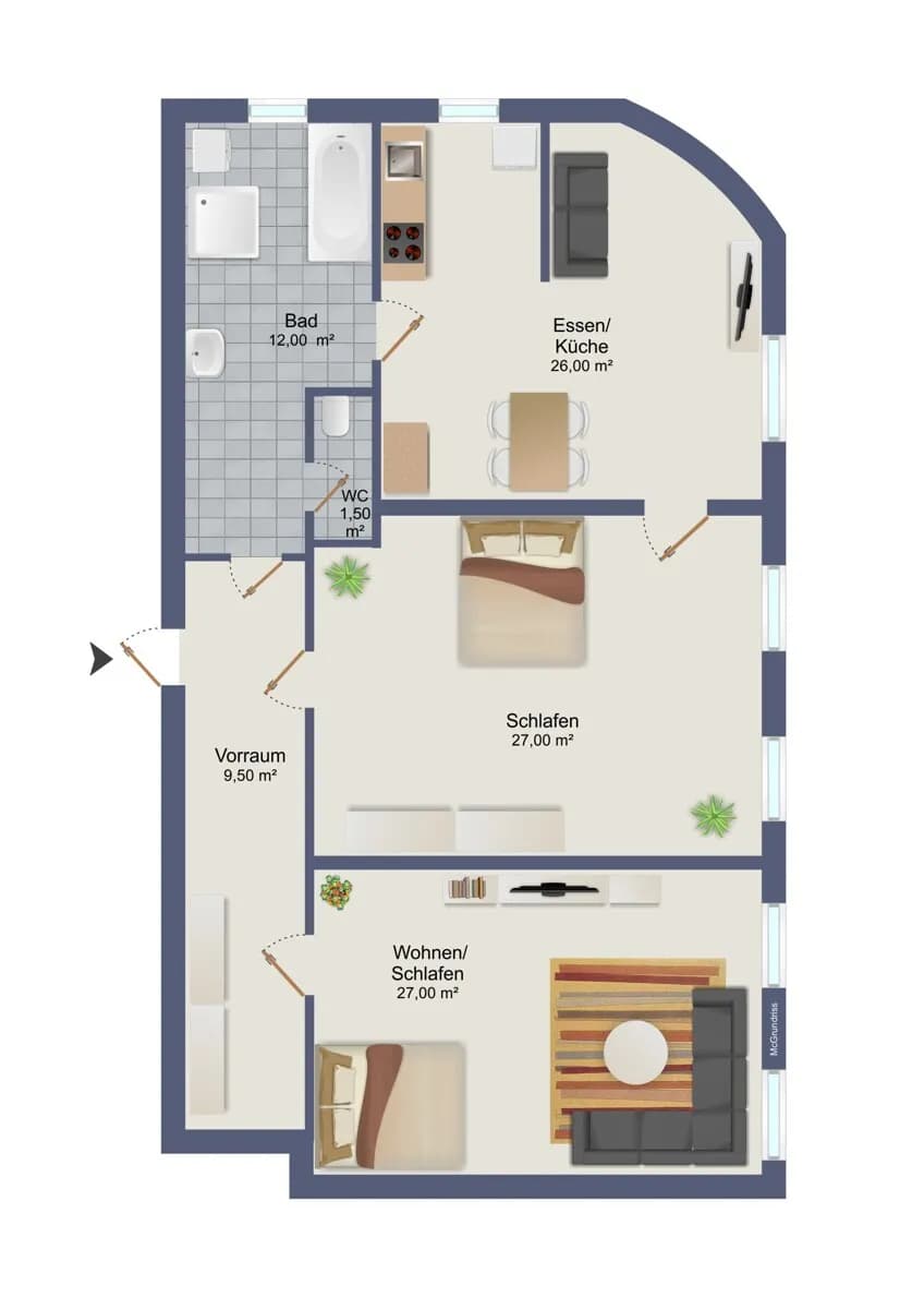 3-Zimmer-Wohnung kaufen in Graz – 103 m², € 260.000 – Bild 16 von 16