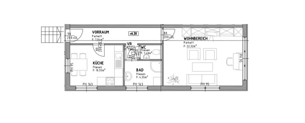 2-Zimmer-Wohnung mieten in Graz – 47 m², € 572 – Bild 5 von 5