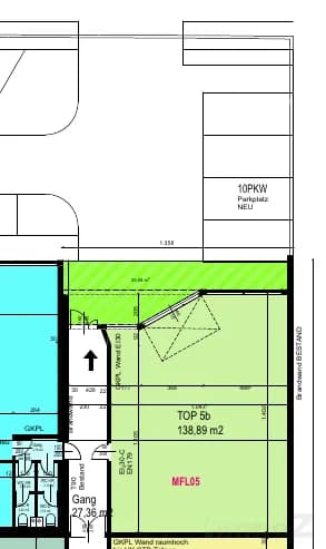 1-Zimmer-Gewerbeimmobilie mieten in Leibnitz – 139 m², € 828