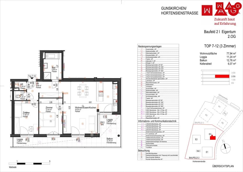 3-Zimmer-Wohnung kaufen in Wels-Land – 77,94 m², € 368.100 – Bild 6 von 6