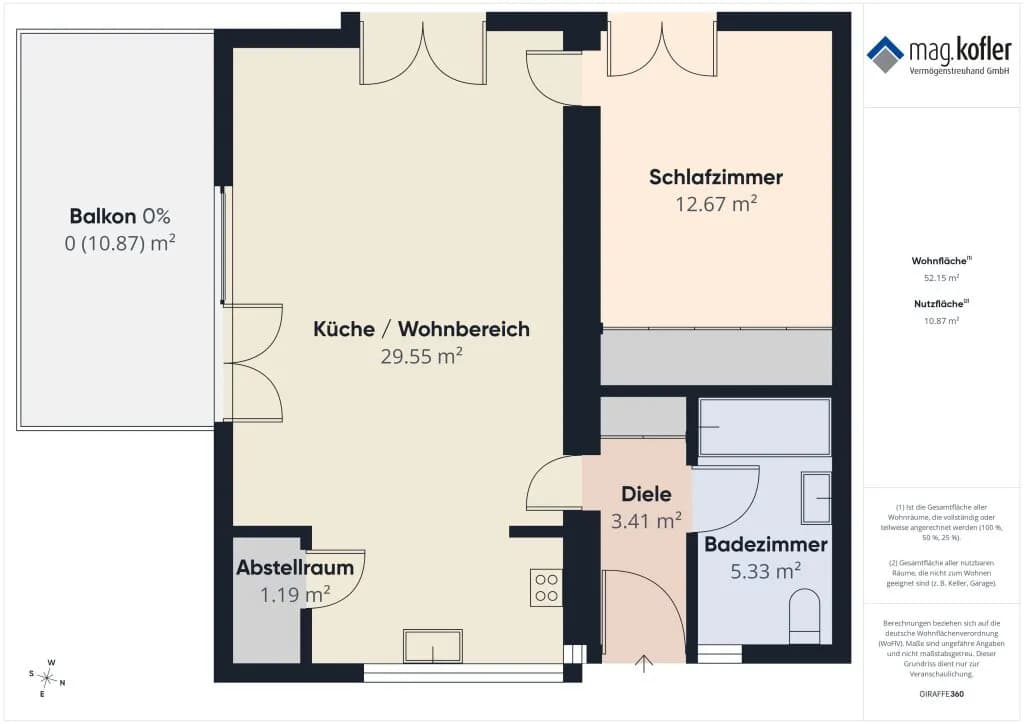 2-Zimmer-Wohnung kaufen in Feldkirch – 52,15 m², € 269.000 – Bild 19 von 19
