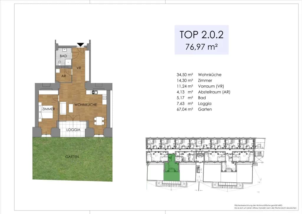 2-Zimmer-Wohnung kaufen in Bruck an der Leitha – 69,21 m², € 366.286 – Bild 7 von 46