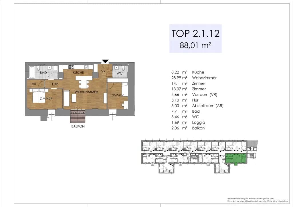 3-Zimmer-Wohnung kaufen in Bruck an der Leitha – 86,98 m², € 440.701 – Bild 28 von 46