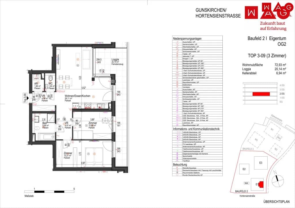 3-Zimmer-Wohnung kaufen in Wels-Land – 72,93 m², € 343.000 – Bild 6 von 6