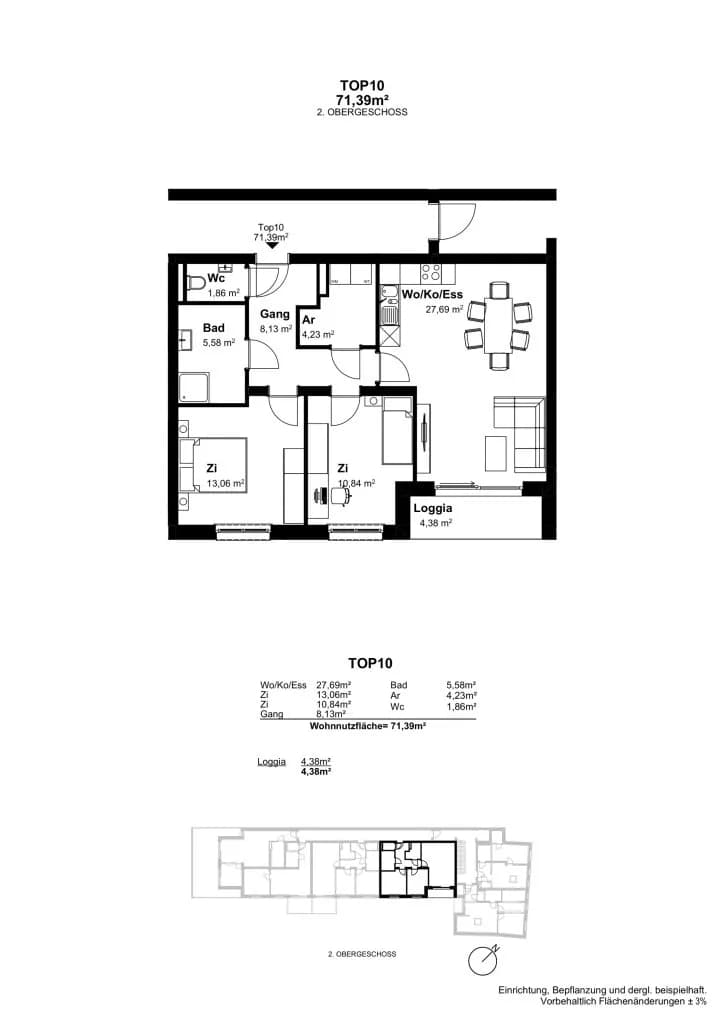 3-Zimmer-Wohnung kaufen in Mistelbach – 71,39 m², € 312.200 – Bild 13 von 13