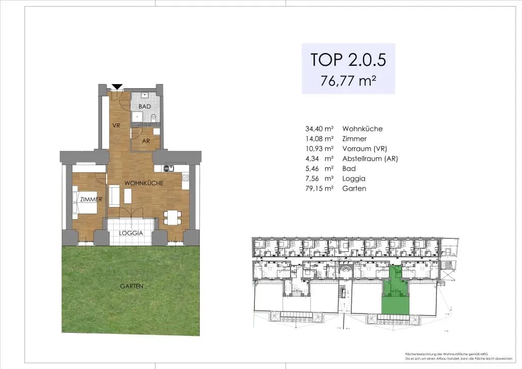3-Zimmer-Wohnung kaufen in Bruck an der Leitha – 76,62 m², € 393.979 – Bild 10 von 46