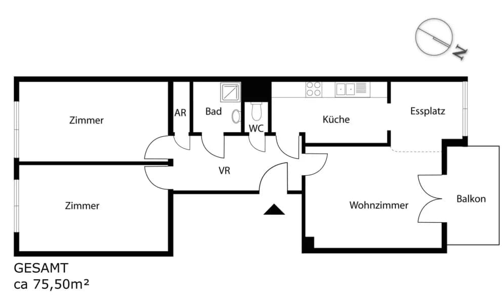 3-Zimmer-Wohnung mieten in Wien – 75,5 m², € 1.290 – Bild 22 von 22