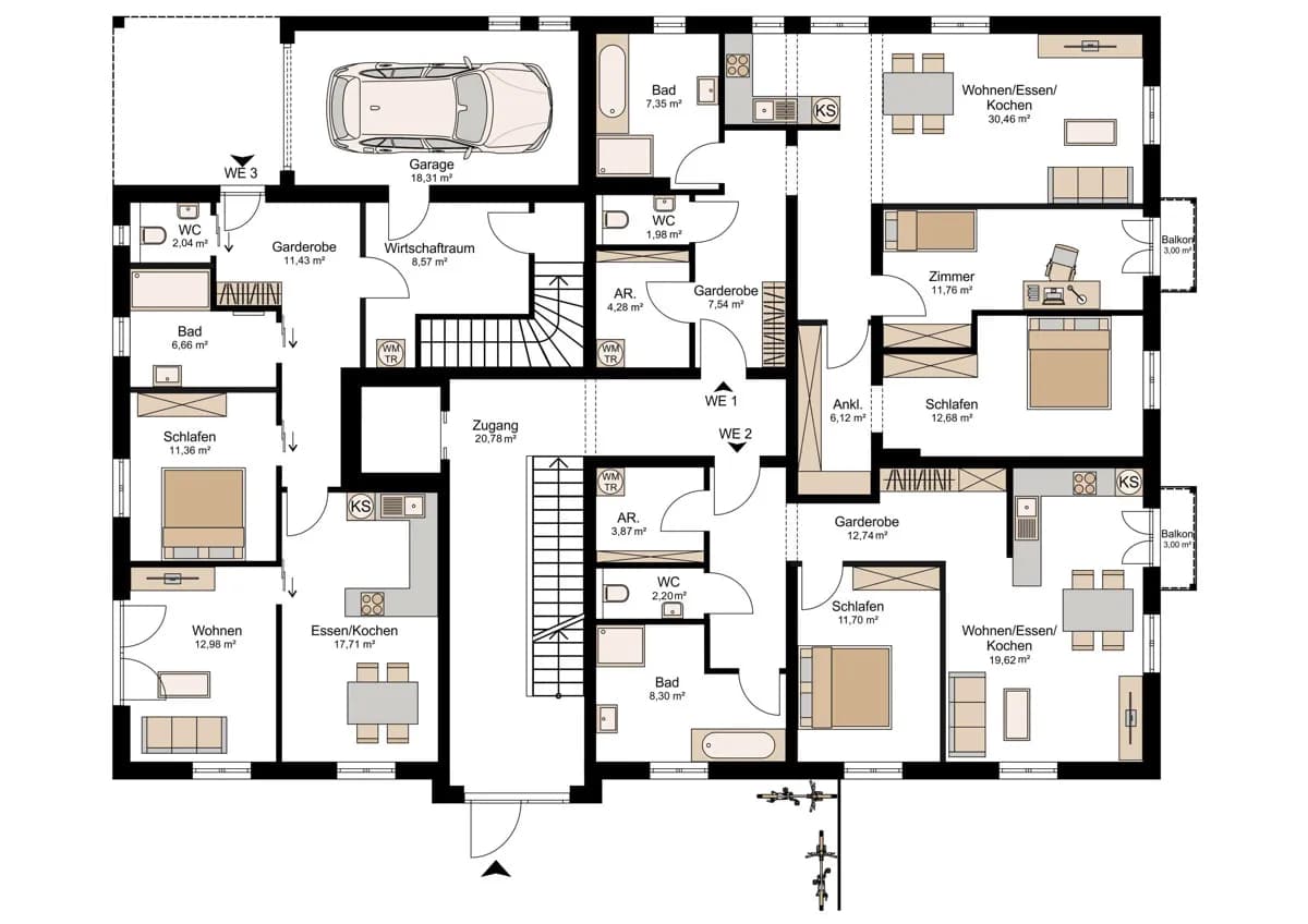 3-Zimmer-Wohnung kaufen in Vöcklabruck – 82,17 m², € 381.000 – Bild 19 von 23