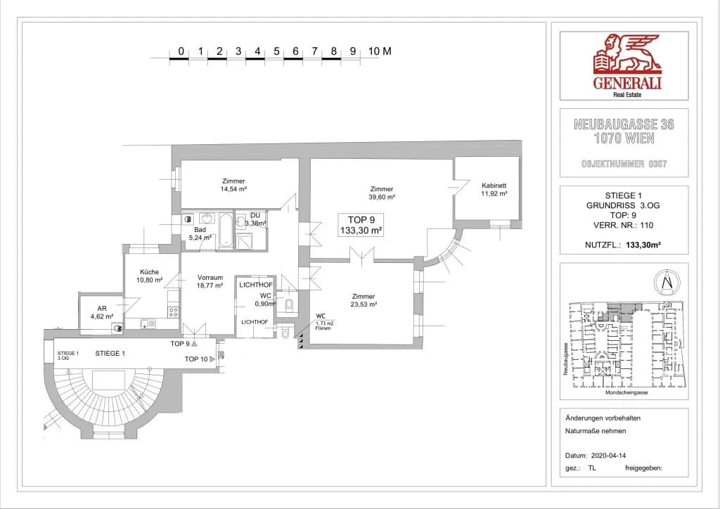 3-Zimmer-Wohnung mieten in Wien – 133,3 m², € 2.890 – Bild 25 von 25