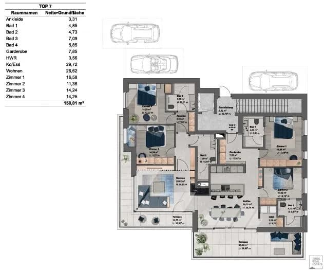 5-Zimmer-Wohnung kaufen in Bludenz – 150 m², € 2.395.000 – Bild 8 von 8