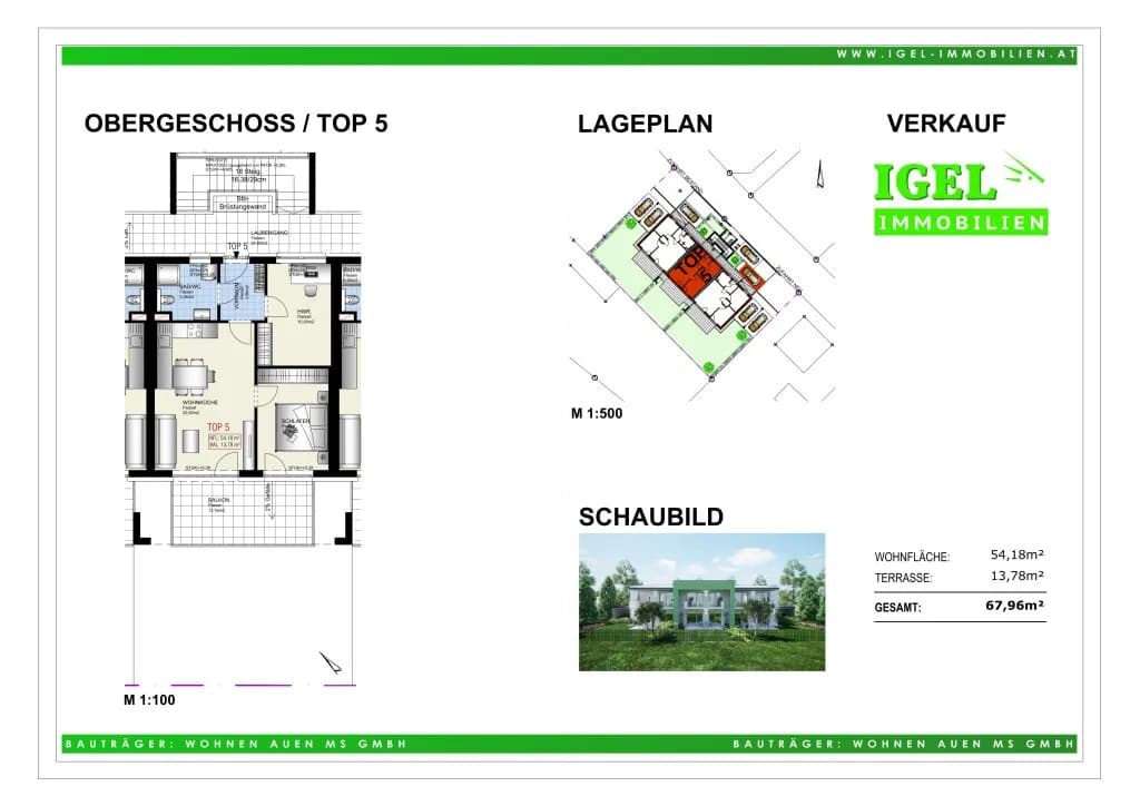 3-Zimmer-Wohnung kaufen in Villach – 54 m², € 297.000 – Bild 6 von 7