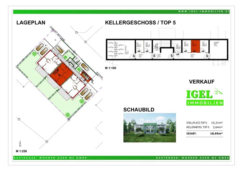 3-Zimmer-Wohnung kaufen in Villach – 54 m², € 297.000 – Bild 7 von 7