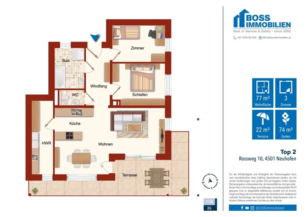 Wohnung mieten in Linz Land – 76,7 m², € 1.087 – Bild 18 von 18