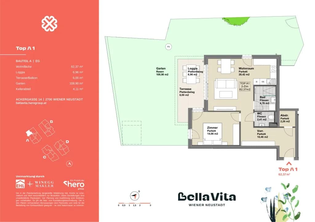 Immobilie kaufen in Wiener Neustadt – 62,37 m², € 300.000 – Bild 21 von 21