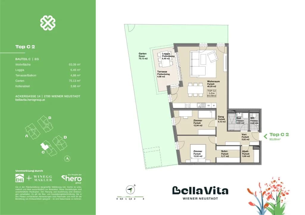 Immobilie kaufen in Wiener Neustadt – 93,09 m², € 385.000 – Bild 27 von 27