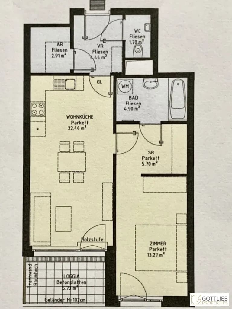 2-Zimmer-Wohnung kaufen in Wien – 55,48 m², € 315.000 – Bild 32 von 32
