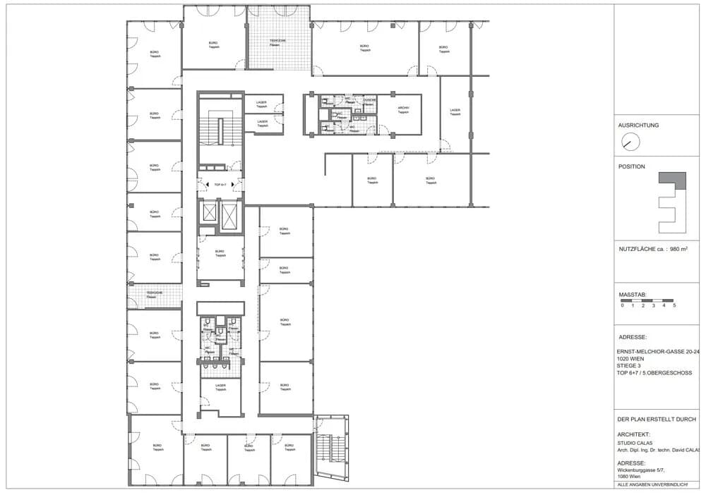 Gewerbeimmobilie mieten in Wien – 937 m², € 16 – Bild 2 von 7
