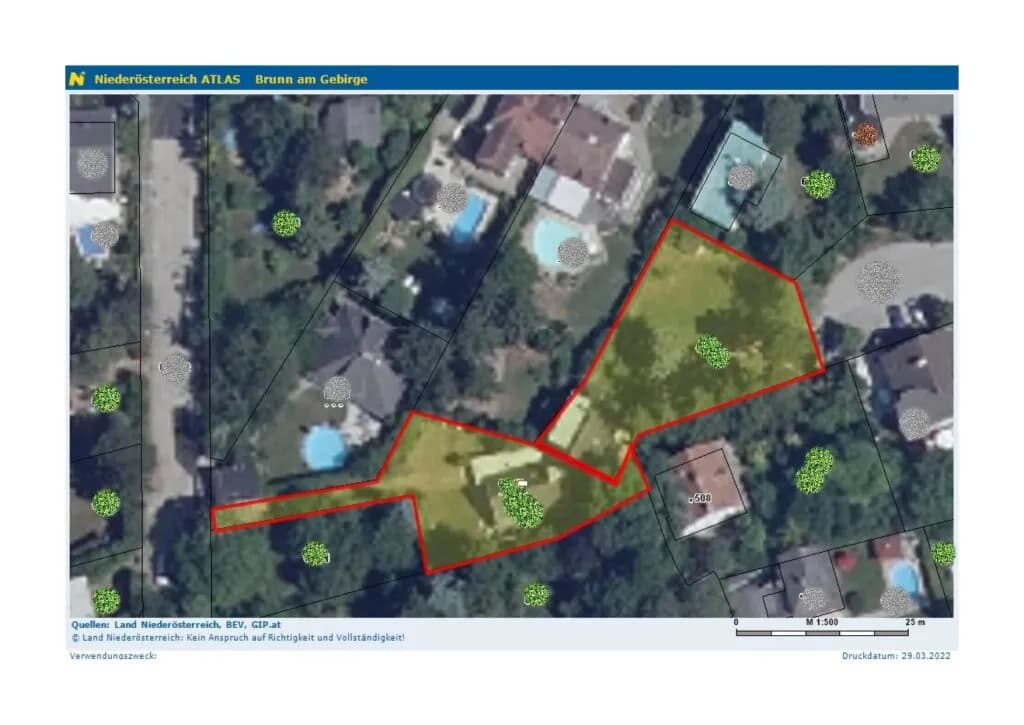 Grundstück kaufen in Mödling – 1 311 m², € 980.000