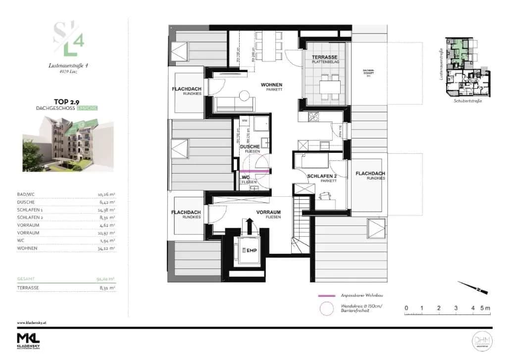 3-Zimmer-Wohnung kaufen in Linz – 91,02 m², € 699.000 – Bild 5 von 5