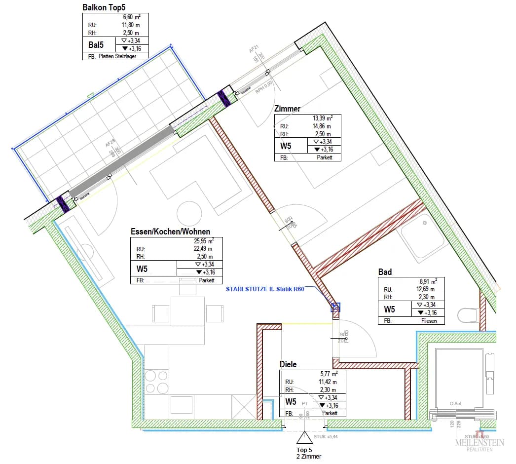 2-Zimmer-Wohnung kaufen in Kufstein – 54,02 m², € 323.742 – Bild 7 von 10