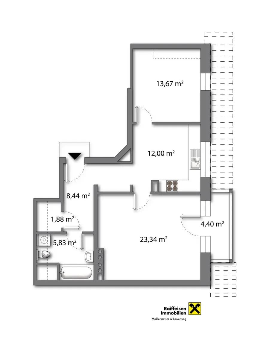 2-Zimmer-Wohnung mieten in Tamsweg – 65 m², € 950 – Bild 6 von 6