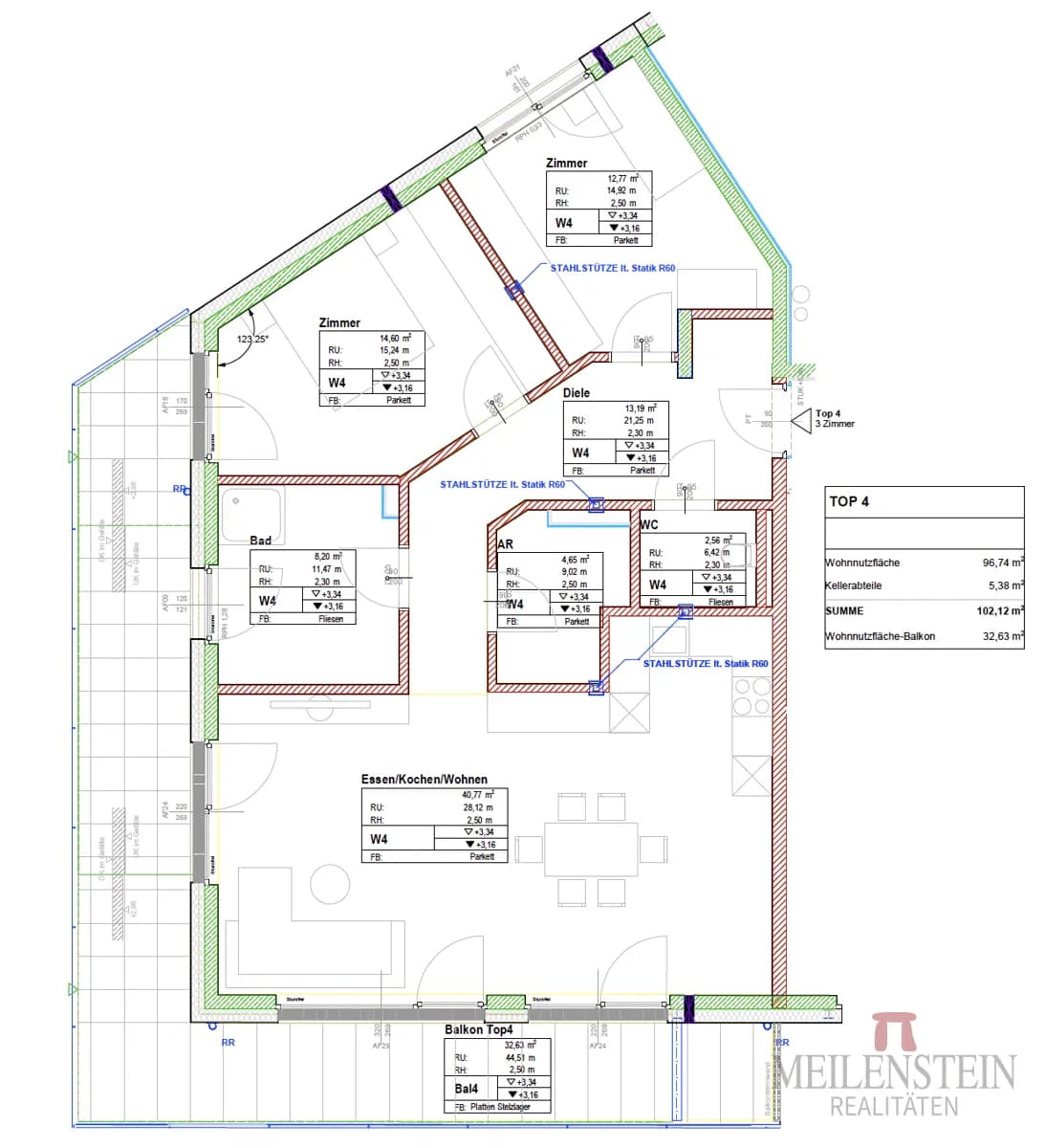 3-Zimmer-Wohnung kaufen in Kufstein – 96,74 m², € 668.473 – Bild 8 von 11