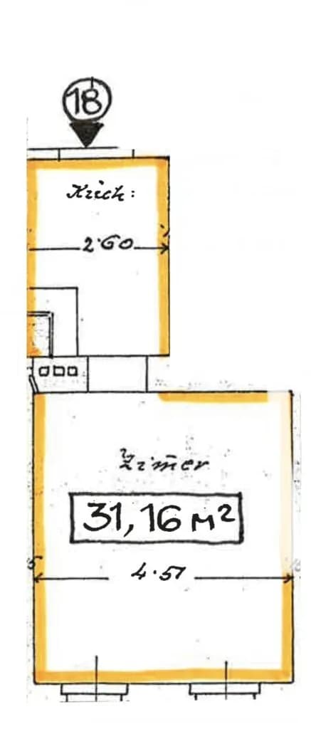 1-Zimmer-Wohnung kaufen in Wien – 29,08 m², € 30.000 – Bild 4 von 4