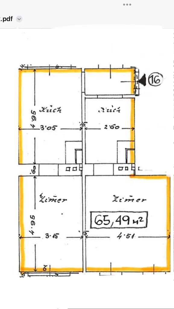 2-Zimmer-Wohnung kaufen in Wien – 63,98 m², € 59.000 – Bild 4 von 4