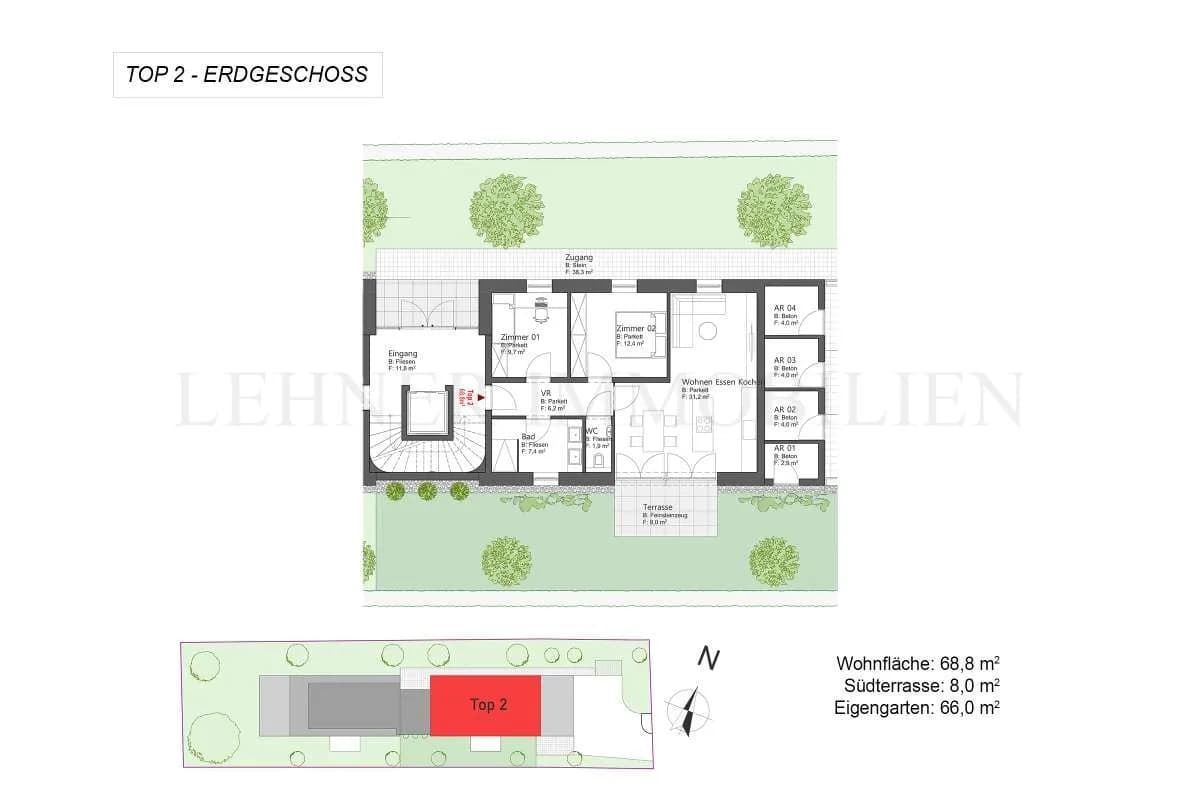 3-Zimmer-Wohnung kaufen in Graz – 70 m², € 424.000 – Bild 12 von 12