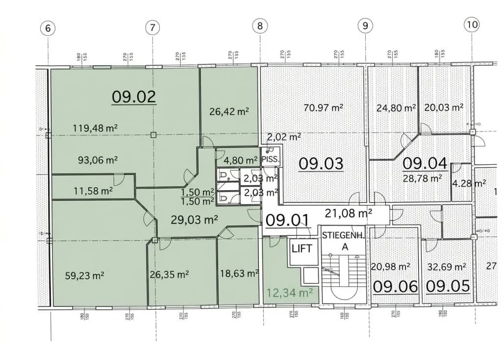 7-Zimmer-Gewerbeimmobilie mieten in Linz – 284 m², € 3.827 – Bild 26 von 26