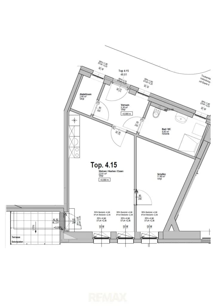 2-Zimmer-Wohnung mieten in Gmunden – 49 m², € 787 – Bild 11 von 13
