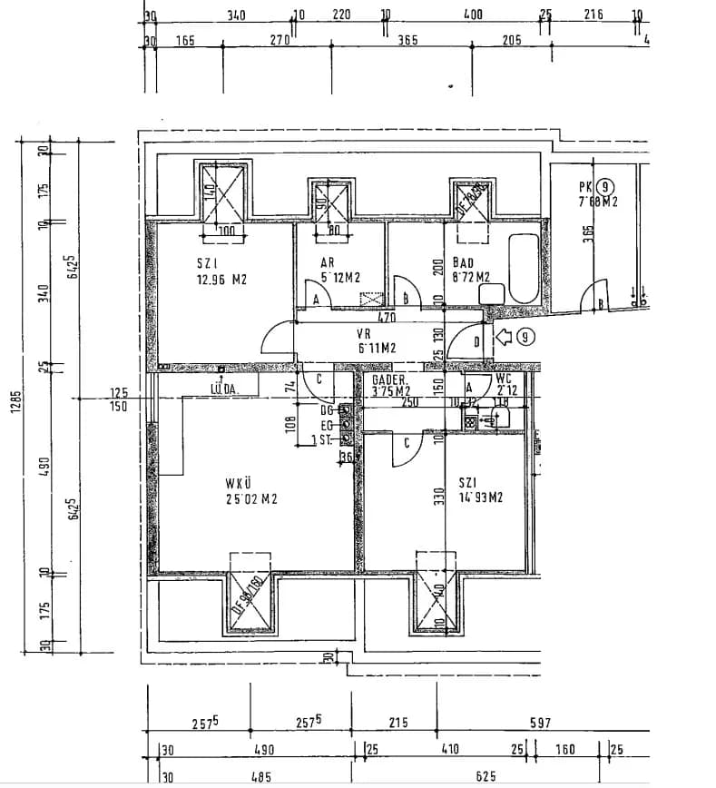 3-Zimmer-Wohnung mieten in Scheibbs – 78,88 m², € 641 – Bild 2 von 2