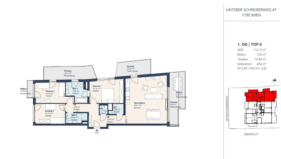 Wohnung kaufen in Wien – 117,08 m², € 1.925.000 – Bild 2 von 2