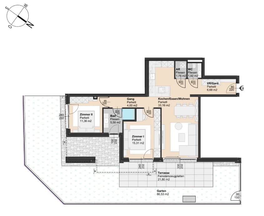 3-Zimmer-Wohnung kaufen in Mödling – 79 m², € 657.000 – Bild 10 von 10
