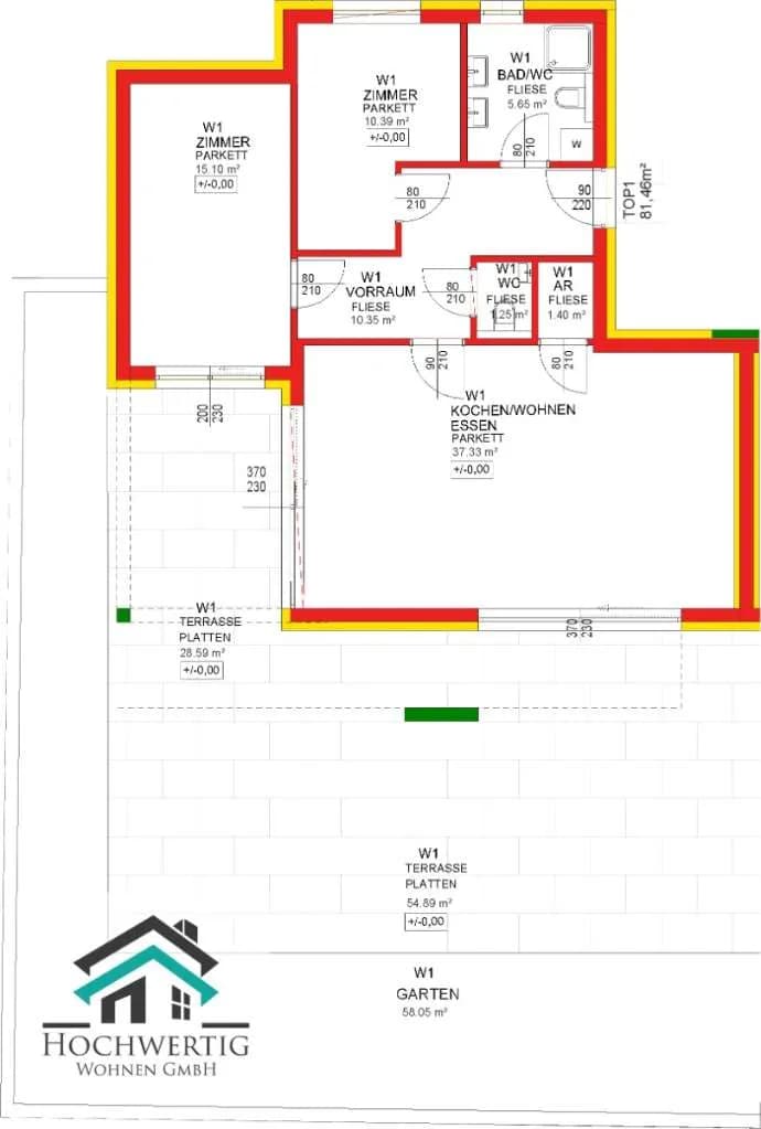 3-Zimmer-Wohnung kaufen in Graz – 81,46 m², € 464.990 – Bild 12 von 12