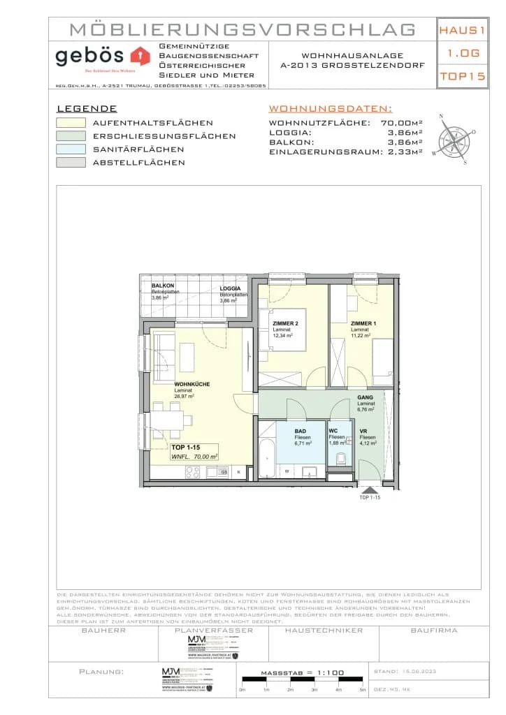 3-Zimmer-Wohnung mieten in Hollabrunn – 70 m², € 877 – Bild 18 von 19