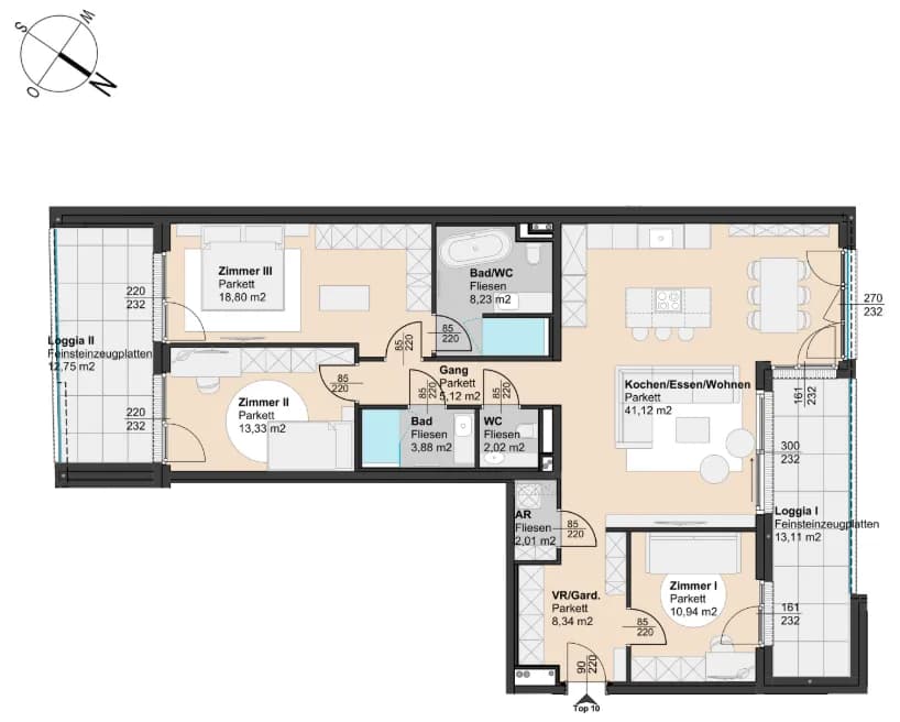 4-Zimmer-Wohnung kaufen in Mödling – 113 m², € 965.500 – Bild 10 von 10