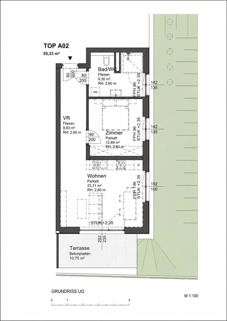2-Zimmer-Wohnung kaufen in Gmunden – 55,33 m², € 335.000 – Bild 6 von 6