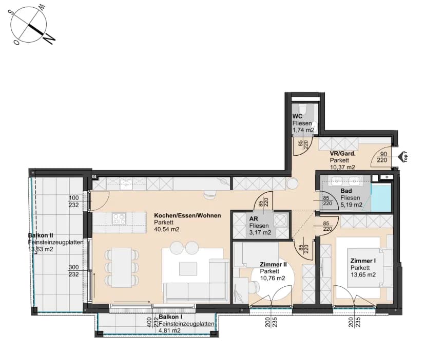 3-Zimmer-Wohnung kaufen in Mödling – 85 m², € 689.000 – Bild 10 von 10