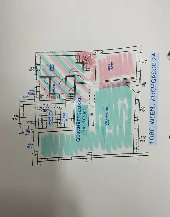 1-Zimmer-Gewerbeimmobilie mieten in Wien – 15 m², € 550 – Bild 4 von 5