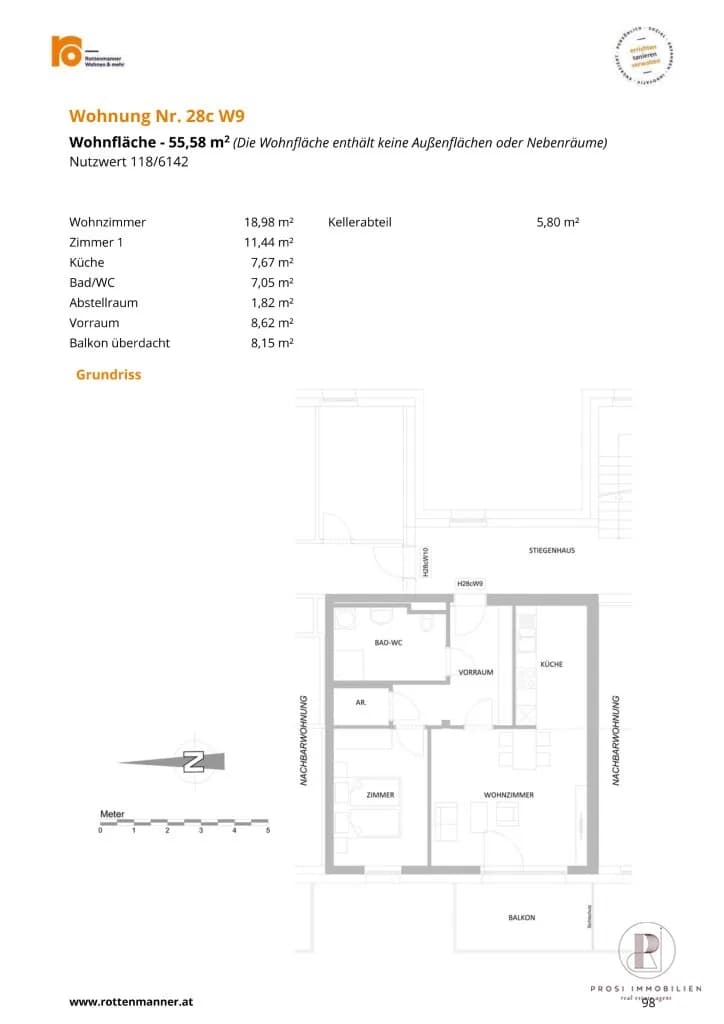 2-Zimmer-Wohnung kaufen in Graz – 55,74 m², € 188.039 – Bild 7 von 7
