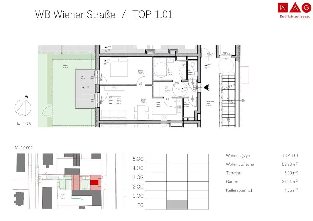 2-Zimmer-Wohnung mieten in Linz – 58,73 m² – Bild 15 von 16