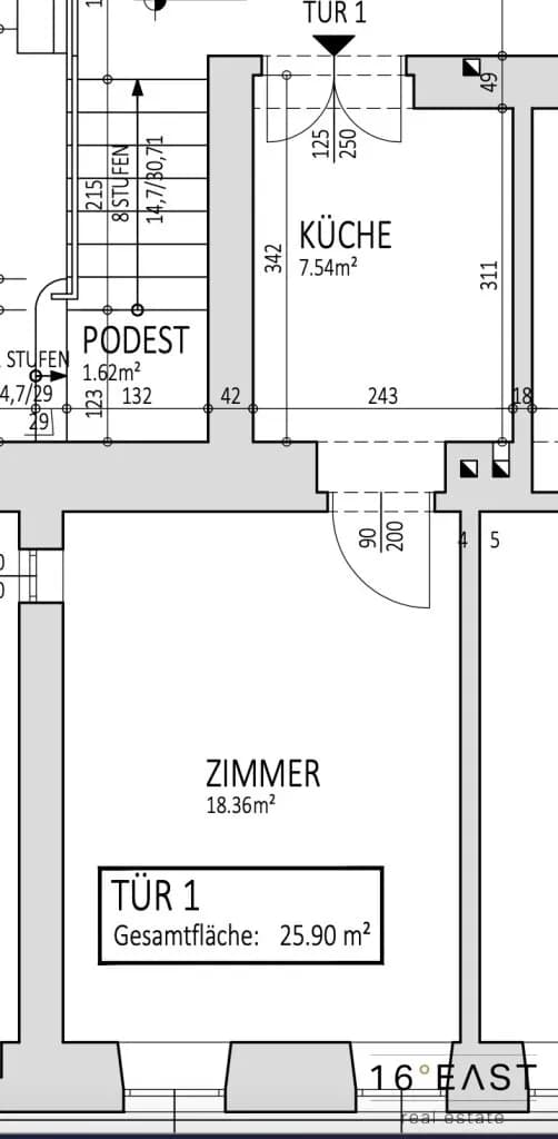 1-Zimmer-Wohnung kaufen in Wien – 31,99 m², € 99.000 – Bild 4 von 5