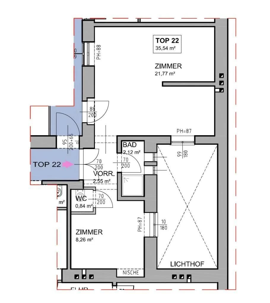 Immobilie kaufen in Wien – 35,54 m², € 135.000 – Bild 4 von 4