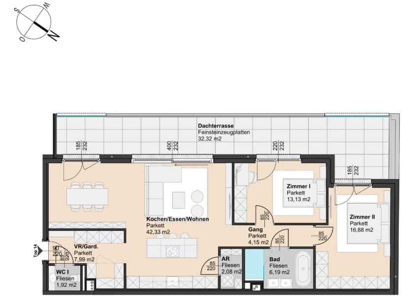 3-Zimmer-Wohnung kaufen in Mödling – 94 m², € 812.000 – Bild 10 von 10