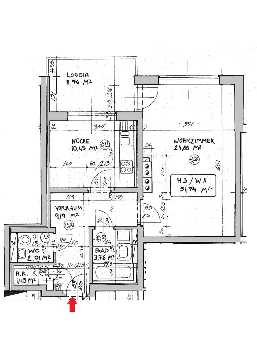 1-Zimmer-Wohnung kaufen in Graz – 51,7 m², € 137.500 – Bild 2 von 13