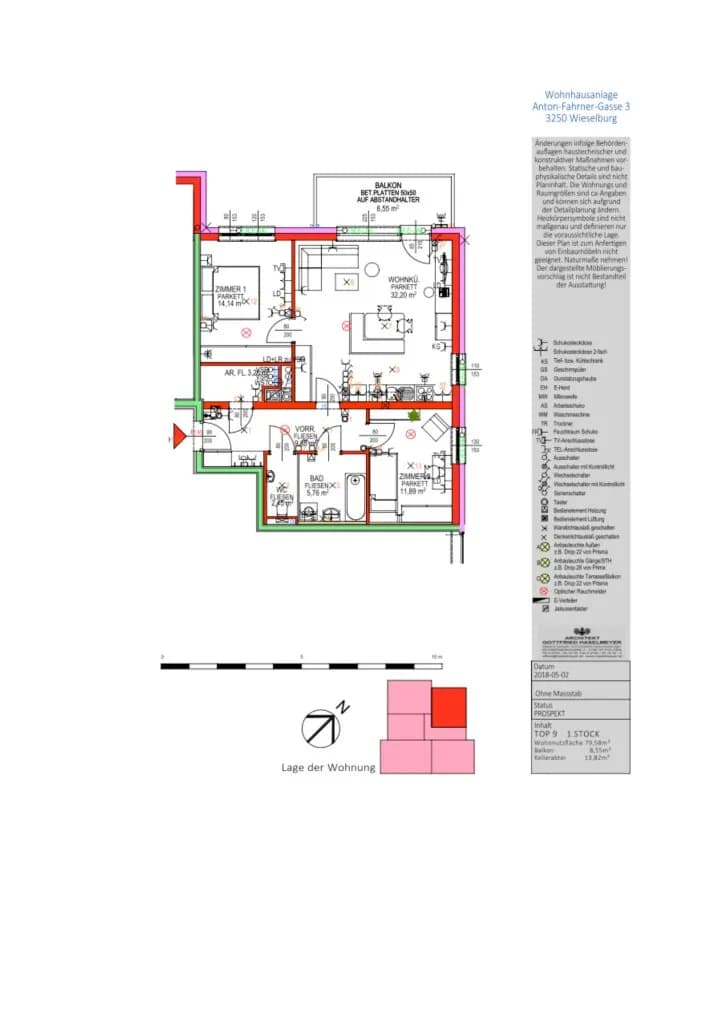 3-Zimmer-Wohnung mieten in Scheibbs – 79,58 m², € 796 – Bild 12 von 12